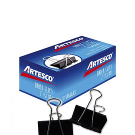 CAJA BINDER CLIPS 2 (51MM) 12/1 ARTESCO BILLETERO