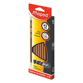 CAJA LAPICES MAPED TRIANGULAR #2 HB 12/1 C/GOMA BLACKPEPS