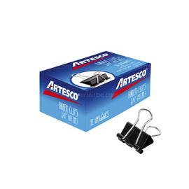 CAJA BINDER CLIPS 3/4 (19MM) 12/1 ARTESCO BILLETERO