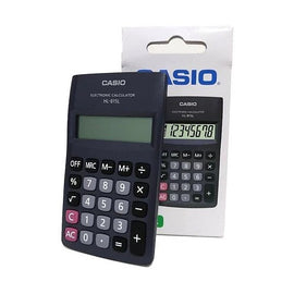 CALCULADORA DE BOLSILLO CASIO 8 DIGITOS NEGRA HL-815L